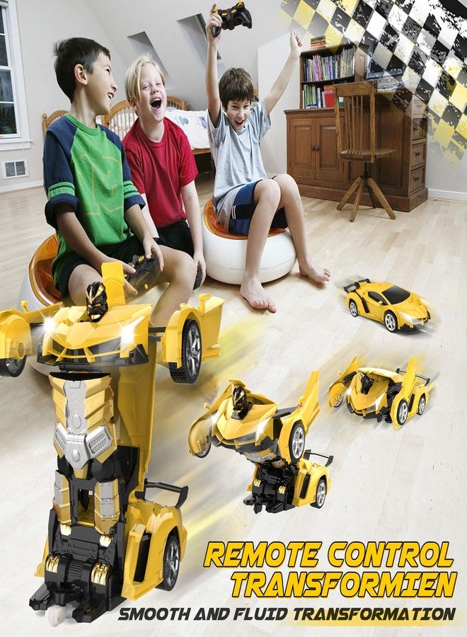 Britik Transform Remote Control Car Toy for Kids 4 5 6 7 8, Remote Control Car for Boys 4-7, Transform Cars for Boys 4-6, Toy Car 5 Year Old Boy, Toys for 3 4 5 6 7 8 9 10 11 12 Years Old Boy - Image 2